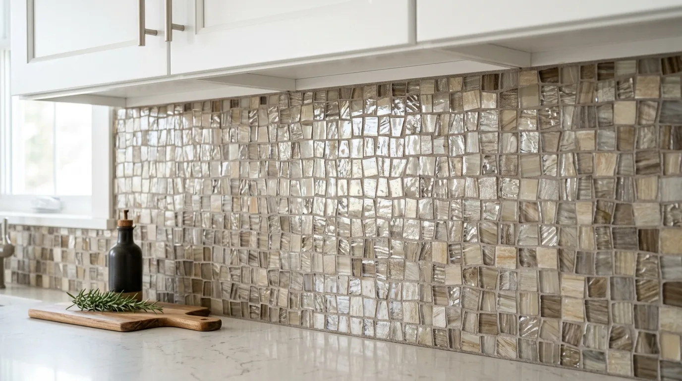 Try patterned tile in a controlled way inspiration for a white kitchen with a backsplash feature.